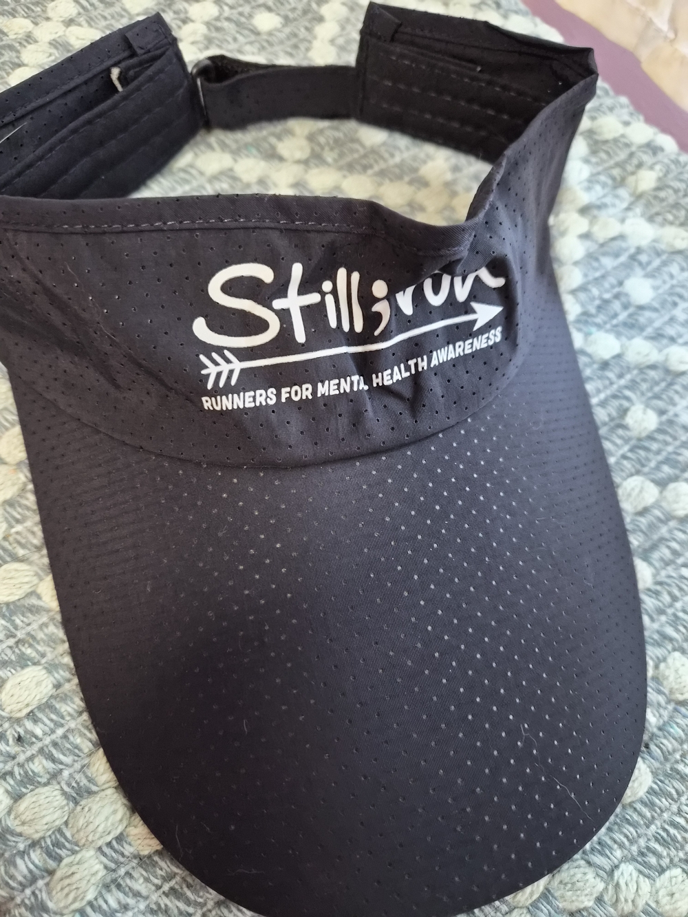 Stilljrom Black Running Visor - Mental Health Awareness